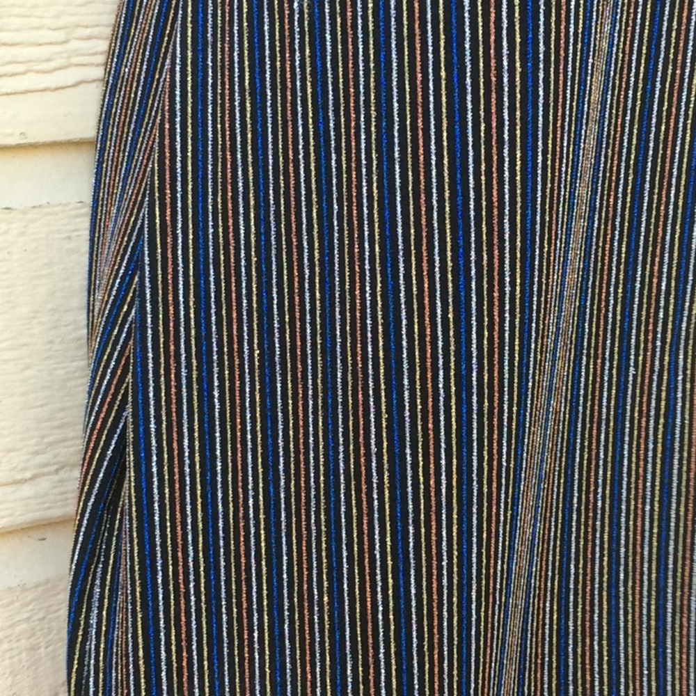 Metallic Vertically Striped MultiColor Body-con - Picture 10 of 14